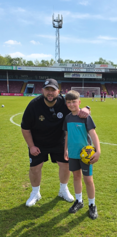 Young Skipper matchday mascot on the pitch