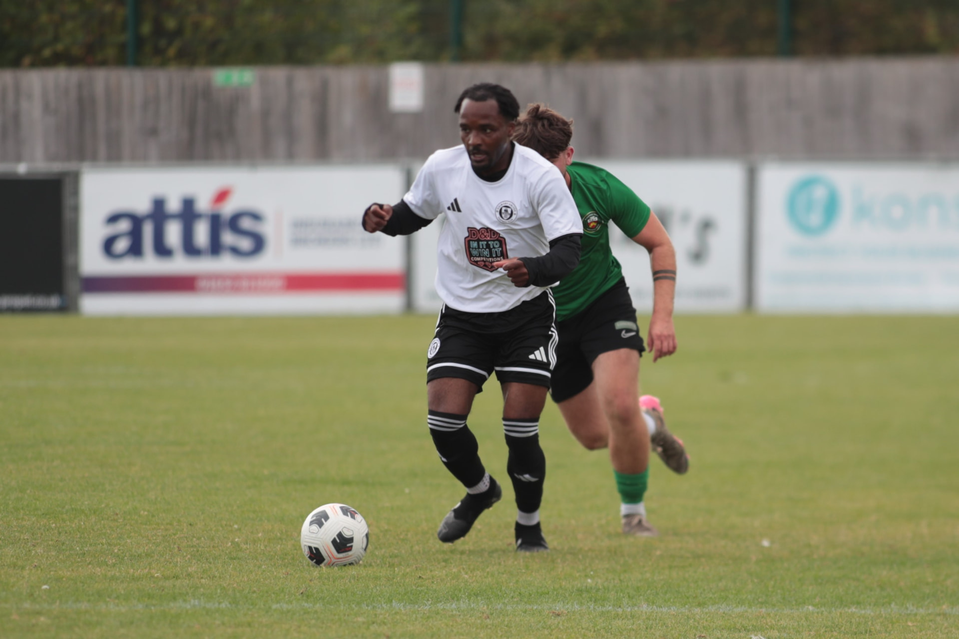 Driving forward through midfield