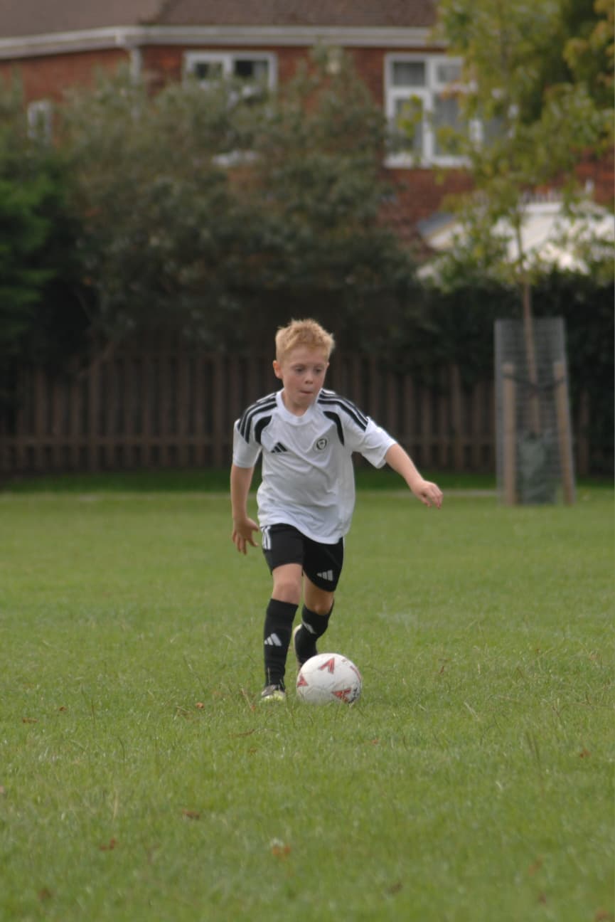 Grimsby United U8 Cosmos matchday action