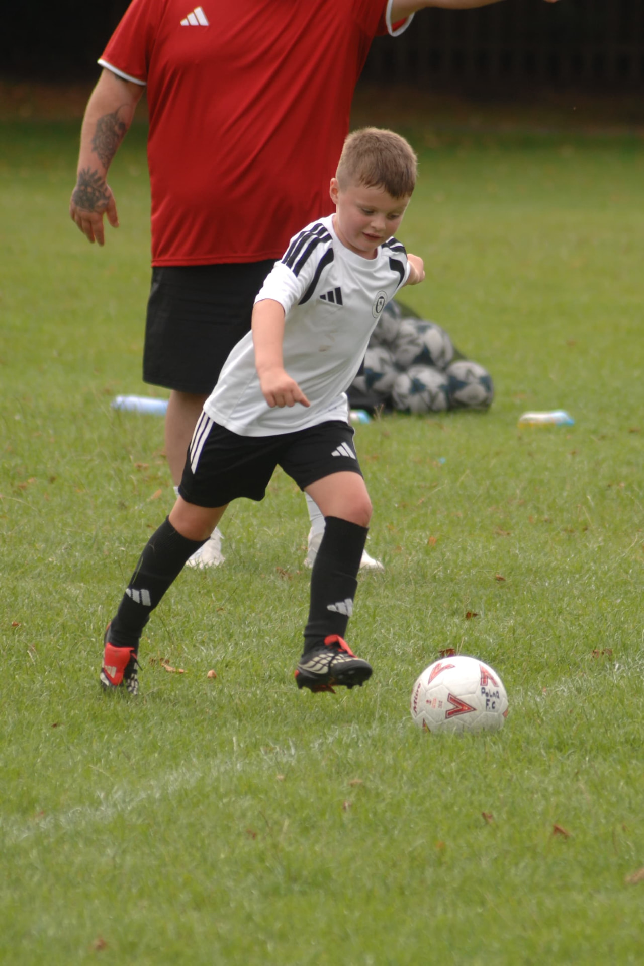 Grimsby United U8 Cosmos matchday action