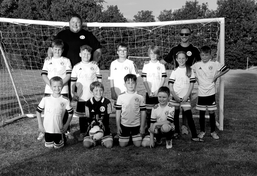 Grimsby United junior team on the pitch at Barretts Recreation Ground